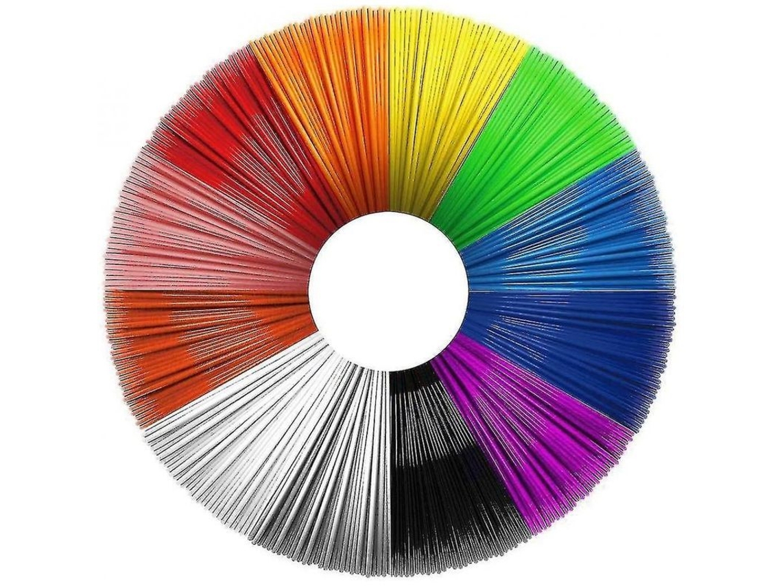 2026 filamento para Caneta 3d, Recarga Aleatória 12 Cores 5m, Filamento Pla 1.75mm Clj