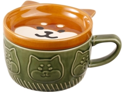 Caneca Fofa De Cachorro Com Tampa, Conjunto Xícara Café E Chá Pires Em Formato Animal, Presentes Aniversário, Formatura, Dia Dos N Aquaforge