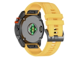 Bracelete para Garmin Instinct 3 AMOLED / Solar silicone com liberação rápida, azul + laranja XIAOMOYU (45mm)