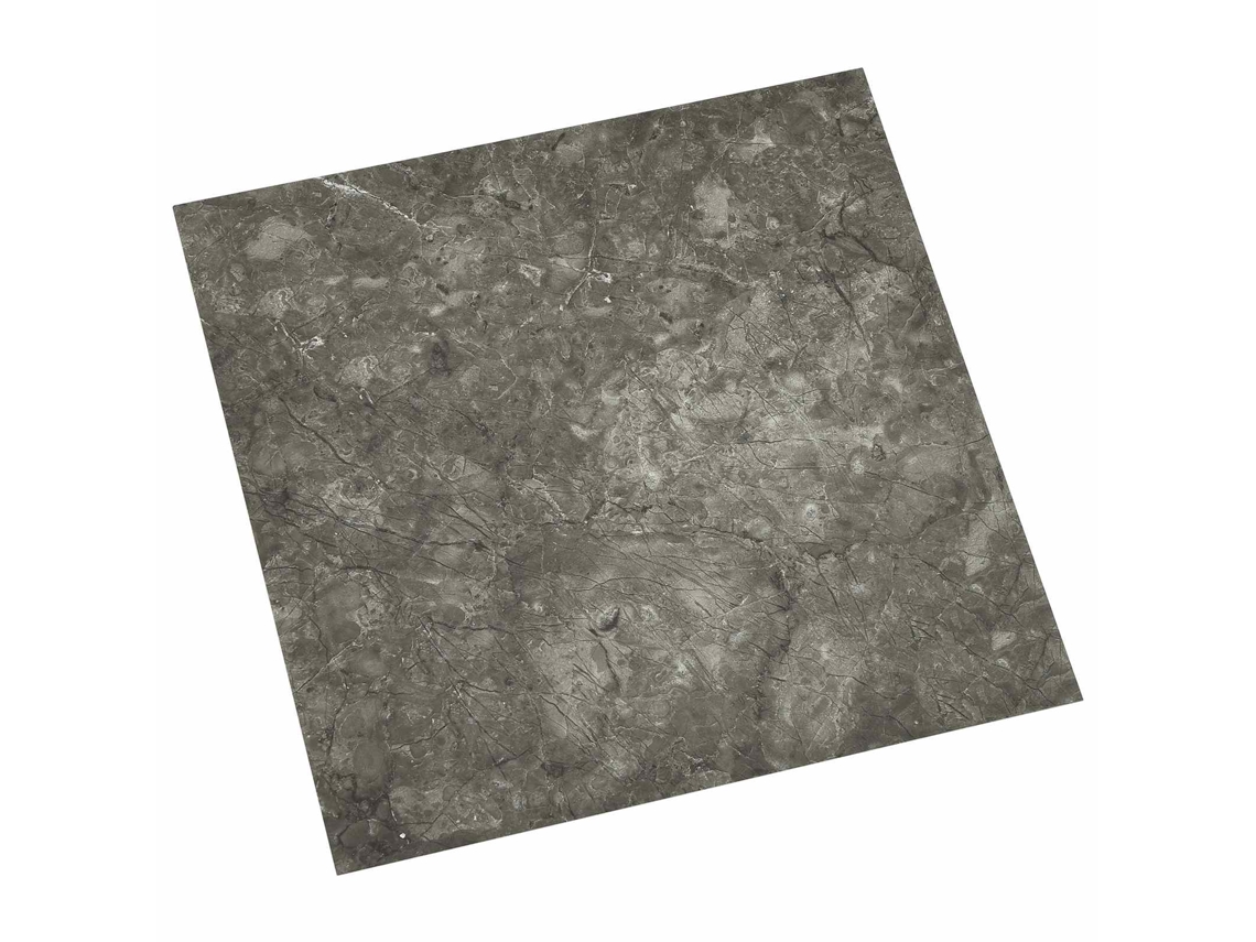Conjunto 55 Piso Quadrado Vidaxl Cinzento Pvc (5,11 M²)