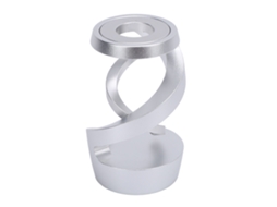Mali brinquedo de Mesa Giratório Giroscópio Espiral de Metal Liga de Alumínio para Aliviar Estresse Prata