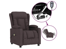 Electric Massage Chair, Electric Massage Chairs Vidaxl Marrom Tecido