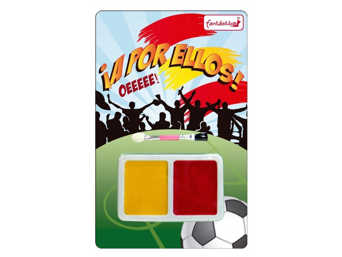 Kit de Maquilhagem de Futebol Espagne para Crianças FANTASTIKO