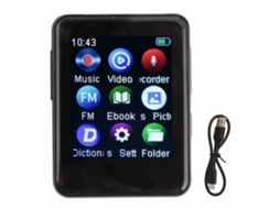 Reprodutor Mali MP3 com Som Hifi, Gravador, Rádio FM, Relógio, Alarme