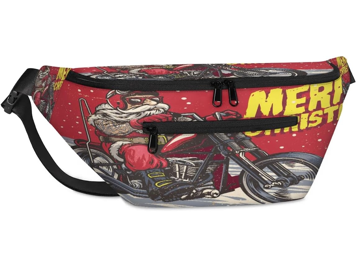 Bolsa de Ombro TROPICALLIFE Fun Papai Noel para Homens e Mulheres (38x25,9x19cm) impermeável