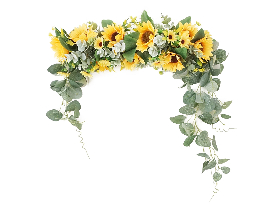 Laxiscreed Jogo Decorativo Sol Dália Floresta 45cm Para Portas E Paredes