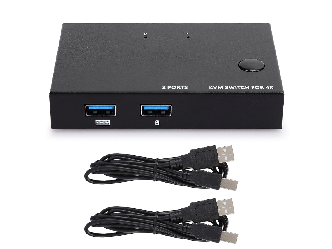 Switch Kvm Hdmi, 2 Entradas 1 Saída, Compartilhar Mouse, Teclado E Impressora