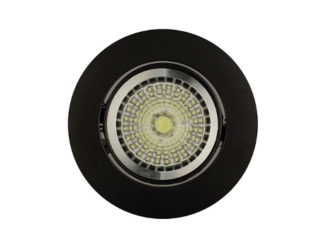 Luminária Embutida Redonda Pro Professional Basculante Ip20 Ø8,7x2,7cm Cor Preta Jiso (para Casquilho Gu10 Ou G5.3)