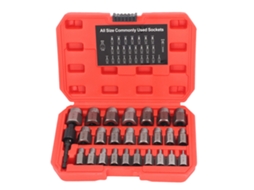 Conjunto de Ferramentas Extrator de Parafusos Quebrados com 27 Peças em Aço Cromado e Molibdênio S/MARCA