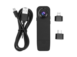 Câmera Corporal Mali Portátil Vestível 1080p Gravador de Vídeo Mini com Bateria Recarregável