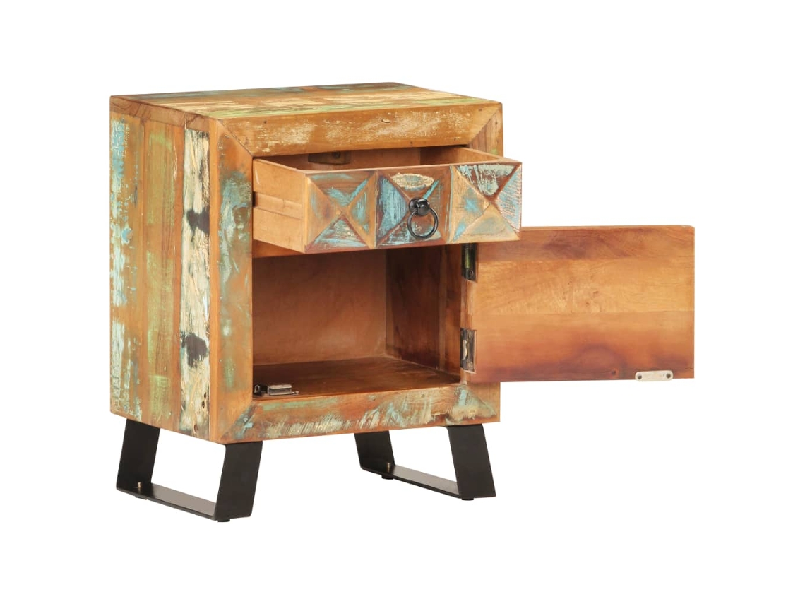 Mesa de Cabeceira 40x30x50 Cm Madeira Recuperada MAISON EXCLUSIVE