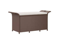 Garden Bench, Garden Benches Vidaxl Marrom Rattan / Vime (116 X 46 X 57 Cm)