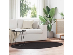 Vidaxl Tapete Huarte Preto 120 X 170 Cm 100% Poliéster
