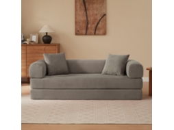 Sofá 3 Plazas - Sofá Tatami Convertible En Cama, Ideal Para Sala De Estar Y Dormitorio - Color Taupe