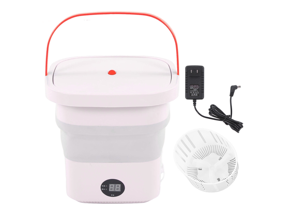 Máquina de Lavar Portátil Mini 6l Dobrável com Painel Lcd para Dormitório Rv Viagem Apartamento