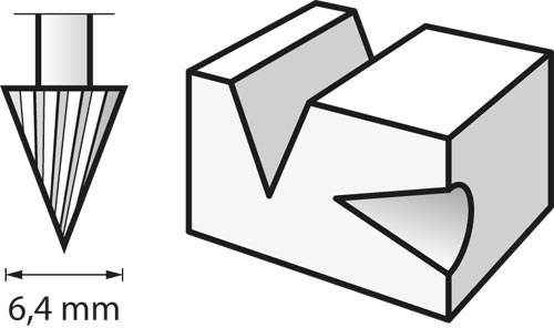 Fresa De Alta Velocidade De 6,4 Mm BOSCH