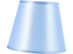 Elegante Luminária De Mesa Azul E27 Com Acabamento Em Tecido.