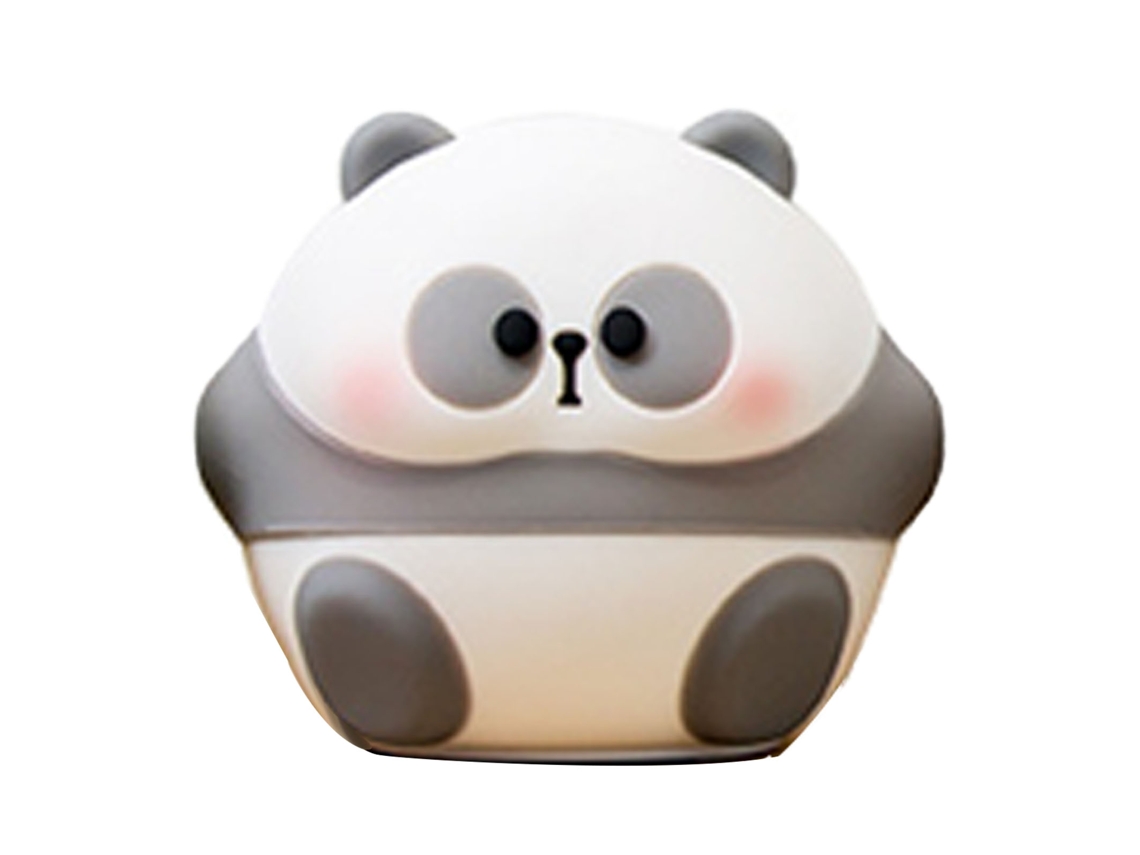 Luz Noturna Panda Cute Silicone Tap com Bateria Quarto Pequeno