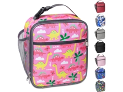 Lancheira térmica portátil com bolso lateral de malha para adultos, crianças, homens e mulheres. Bolsa térmica macia e à prova d'água Aquaforge.
