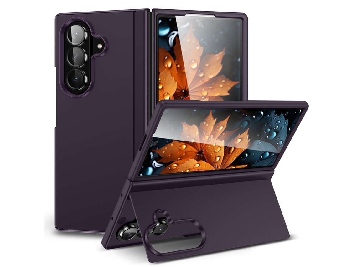 Capa Para Samsung Galaxy Z Fold8 Ultra, Capa Protetora Fosca Com Suporte Gertiz (roxo)