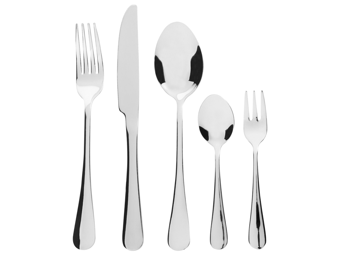 Conjunto de talheres Prateado FUSILLI