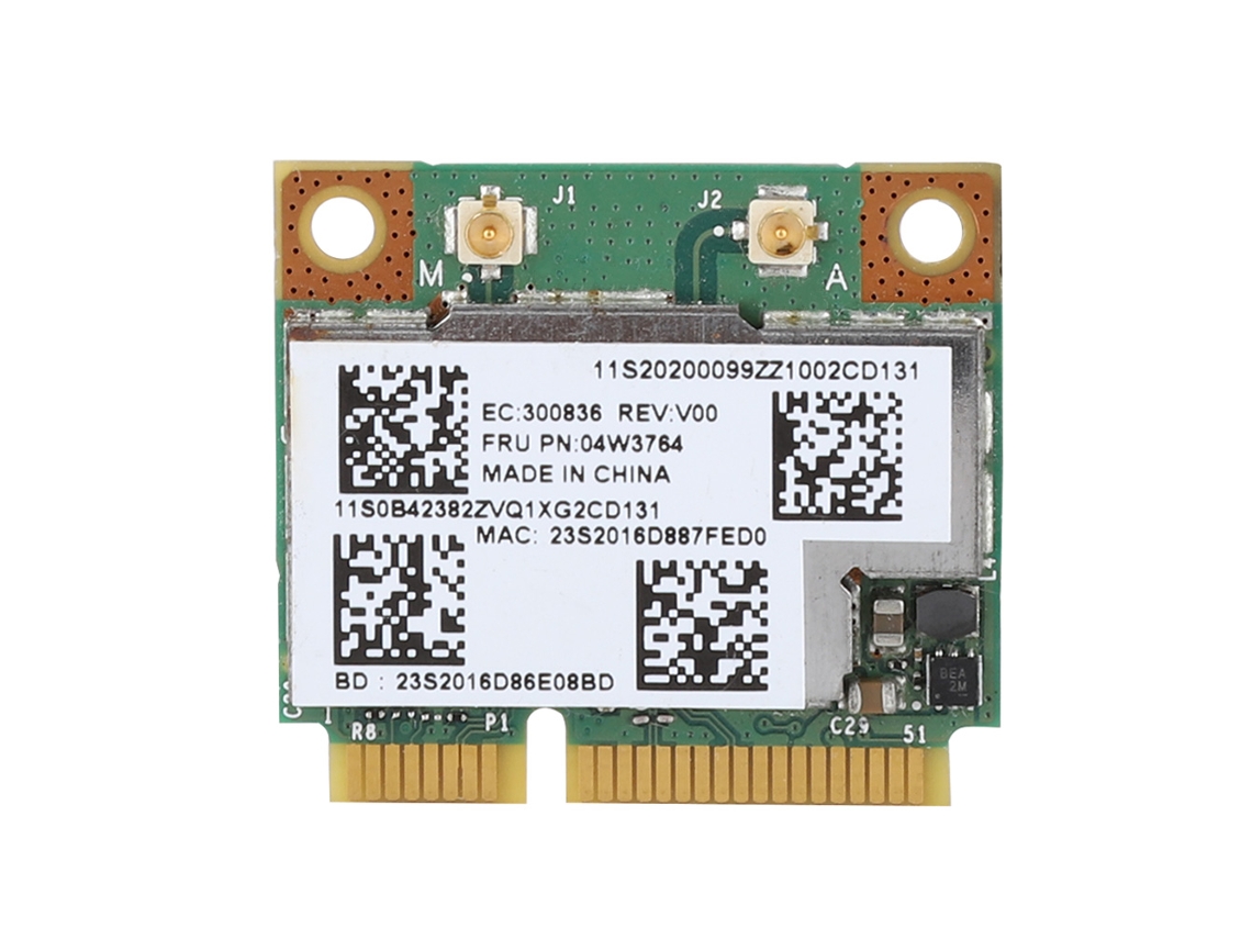 Placa de rede sem fio Bcm943228hmb dual band 300mbps mini pci para Lenovo 04w3746