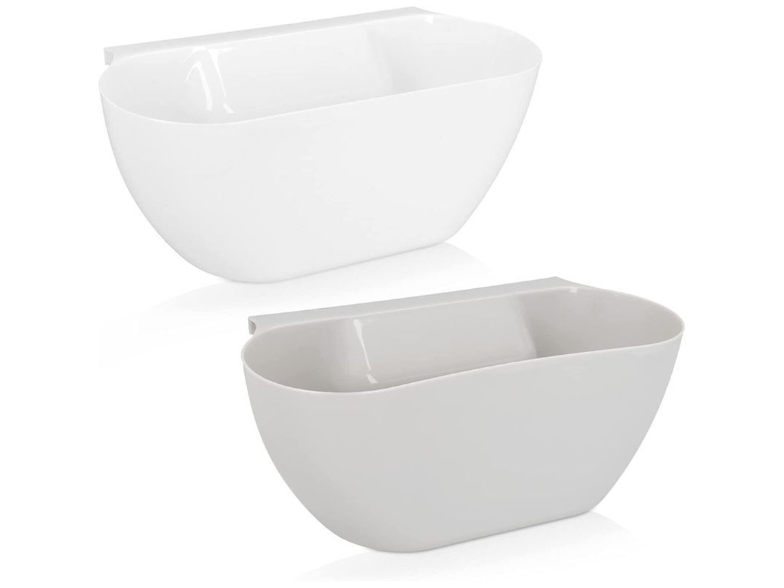 2x Copo de Coleta de Lixo de Cozinha 3.8l Recipiente Suspenso 28x13.5x11cm