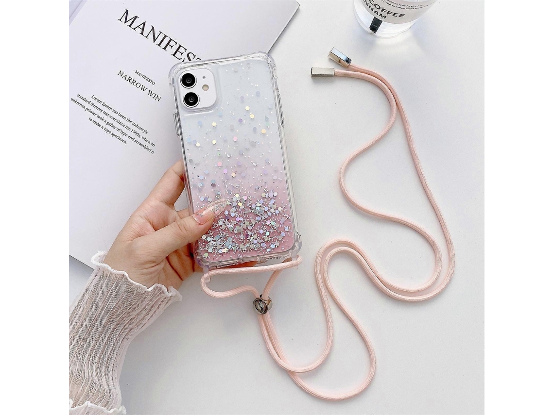 Lurelia Capa Com Cordão Iphone 14 Pro Tpu Pc Brilho
