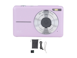 Câmera Digital 44mp 1080p Hd 16x Zoom Auto Foco Tela Ips 2.5'' Anti-shake Bolso Roxo