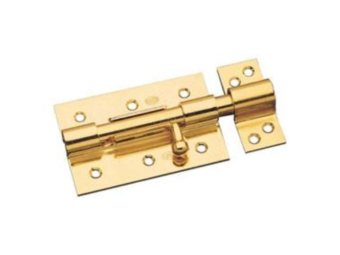 Cerrojo 454-100 latonado caja 10