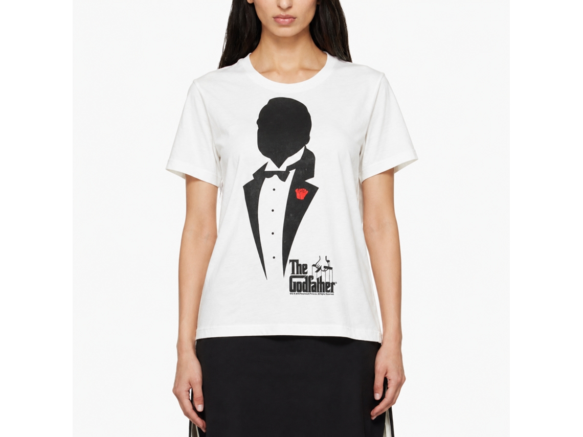 Rockinstone Godfather Movie Silhouette White Adult T-shirt Size:xl