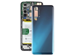Tampa Traseira Da Bateria Em Plástico (azul) Para Oppo Realme X3 / Realme X3 Superzoom