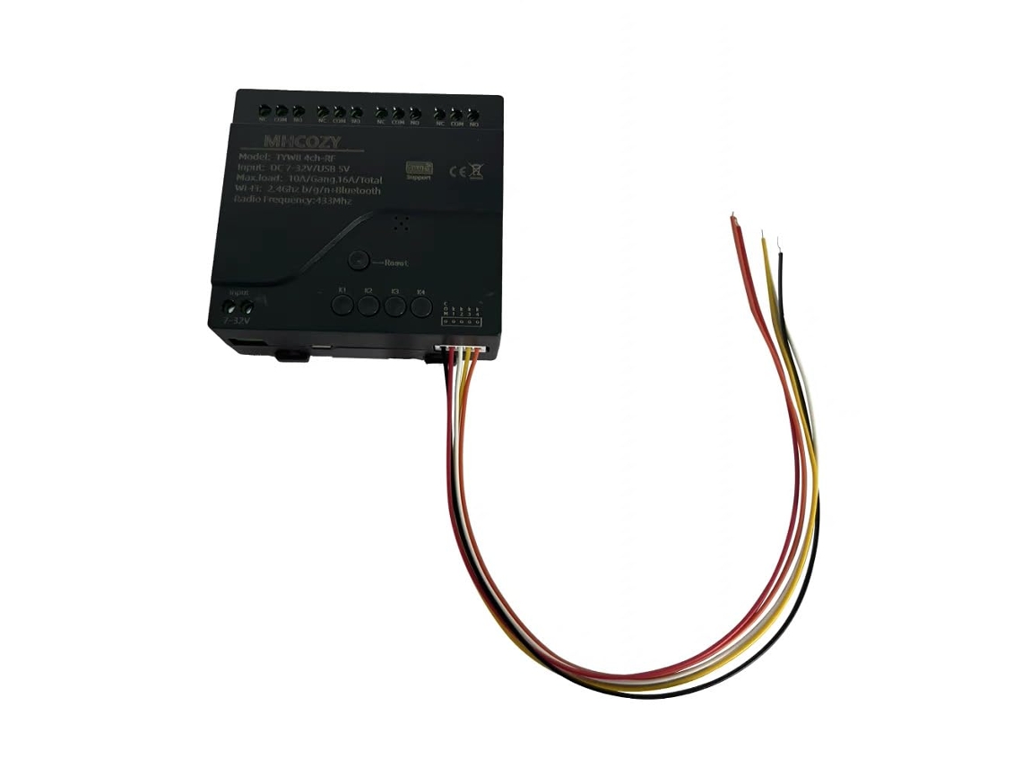 Módulo de relé inteligente Wi-Fi, 4 canais 5V, 12V, 32V, contato seco, saída passiva, controlador de relé sem fio