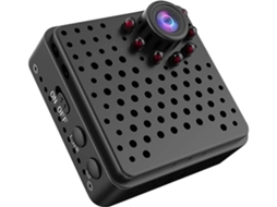 Câmera Espiã, Mini Câmera Hd Com Visão Noturna E Wifi, Com Suporte De Cabo (preto)