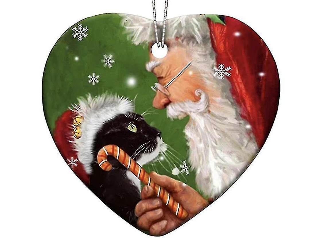Enfeites Para Árvore De Natal, Pingente De Boneco De Neve E Cachorro , Vermelho Olysi Shop (1 Pacote)