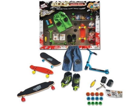 Conjunto de Caixa Finger Skate GRIP&TRICKS Todas As Pranchas para Meninos a Partir de 6 Anos
