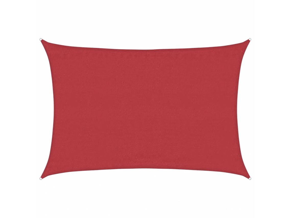 Maison Exclusive - Para-sol Estilo Vela 160 G/m² 4x6 M Pead Vermelho