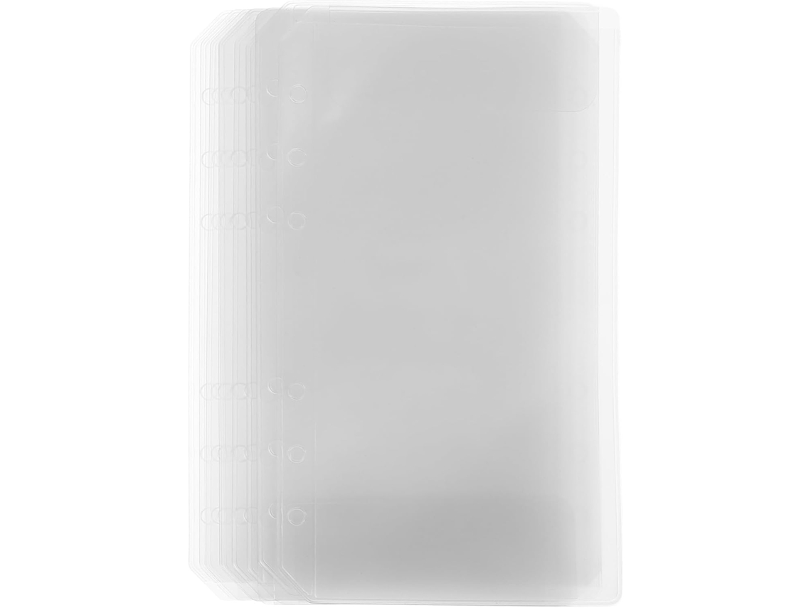 Pasta Para Notas Tamanho A5, Bolso A5, Organizador De Recibos Transparente, 10 Envelopes. Gokoco