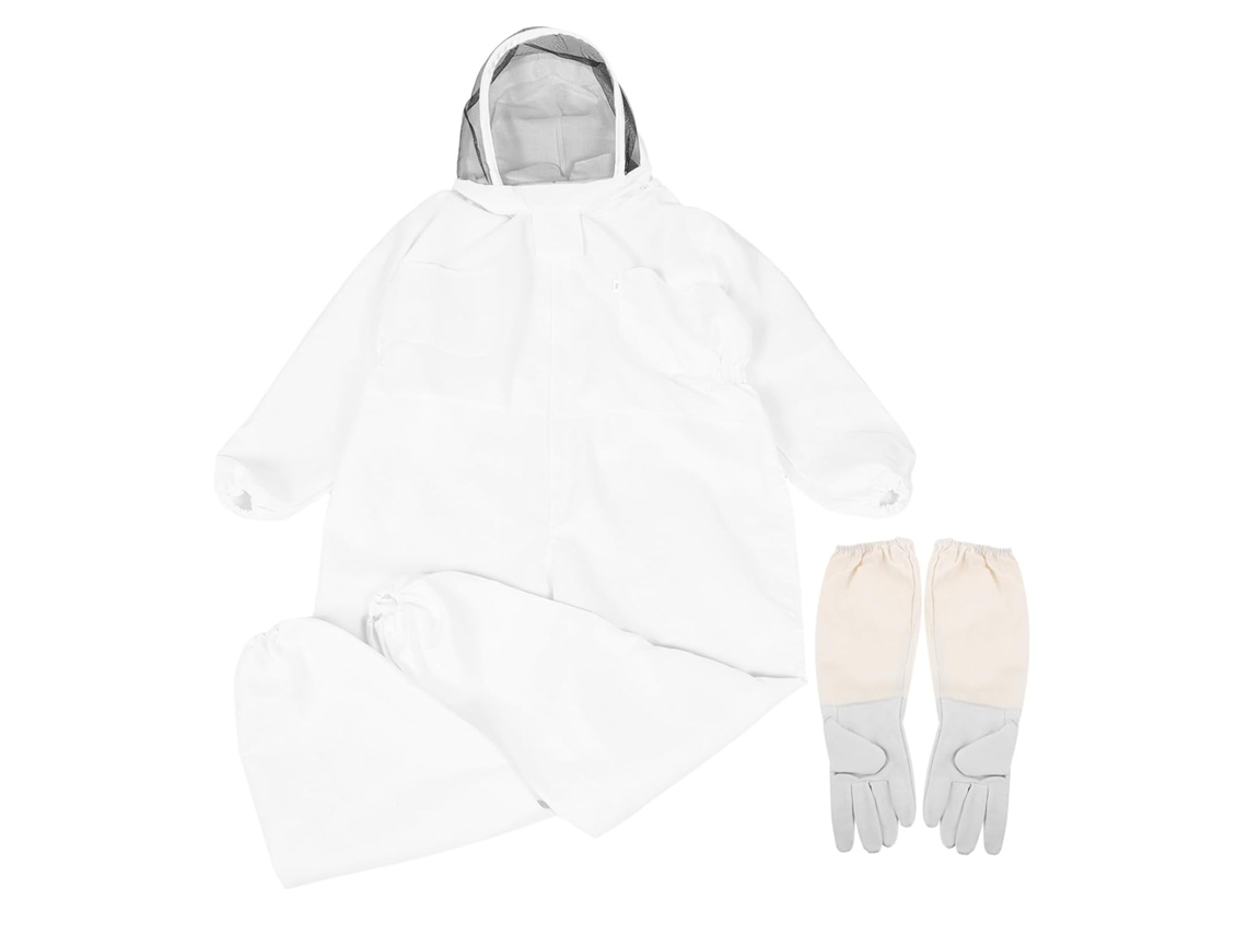 Roupa de apicultura com luvas SFUSHOS