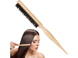 Escova De Cabelo Com 3 Fileiras De Cerdas De Nylon Para Cabelos Finos.
