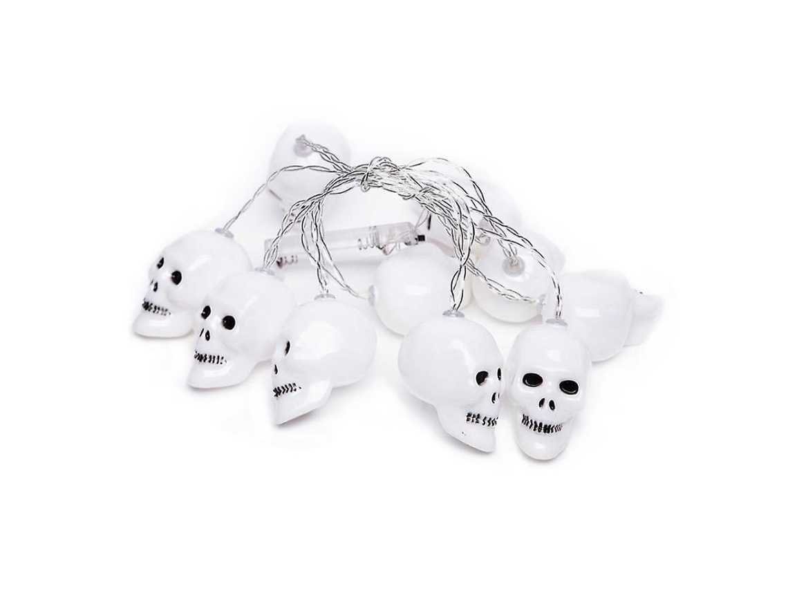 1 Unidade De Luzes De Caveira Para Decorações De Halloween