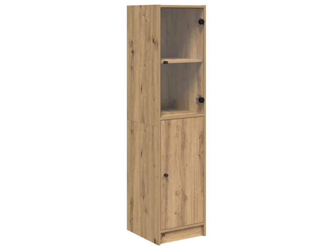 Conjunto 1 Unidade De Armazenamento Vidaxl Castanho Derivados De Madeira (35 X 37 X 142 Cm)