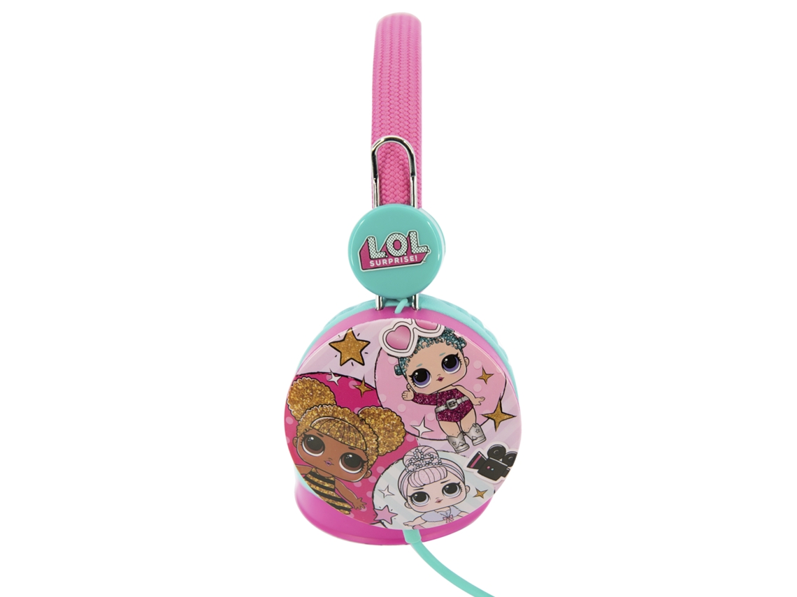 Auscultadores Surprise Glitterati Fios Fita OTL Rosa