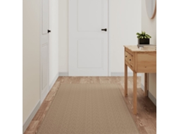 Vidaxl Tapete/passadeira 80x400 Cm Aspeto Sisal Cor Areia
