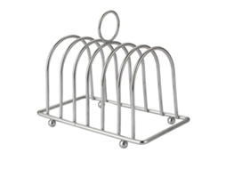 Suporte Para Pão E Torradas, Em Aço Inoxidável, 6 Compartimentos, Alça Para Transporte, Para Servir, Resfriar E Organizar Na Cozinha