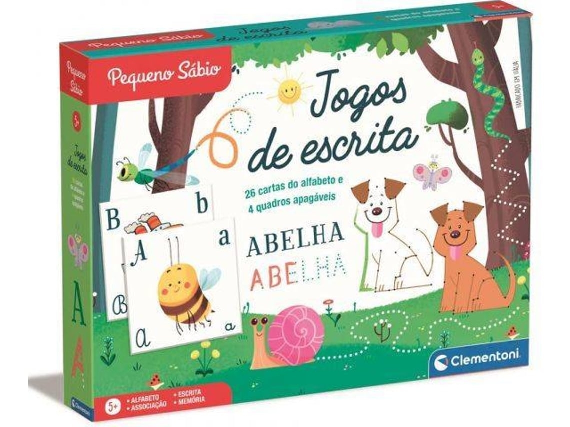 Jogo Pedagógico CLEMENTONI Escrita (Idade Minima: 5 anos)
