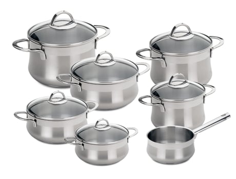 Trem de Cozinha SILAMPOS Alegro Glass Emotion (7 Unidades)