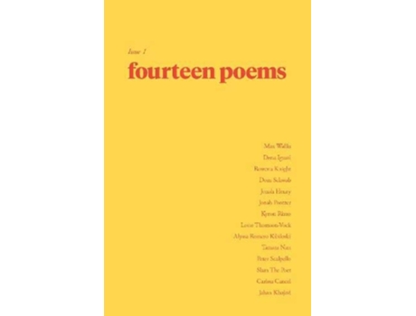 Livro Fourteen Poems Issue One de ed Ben Townley-Caning (Inglês)