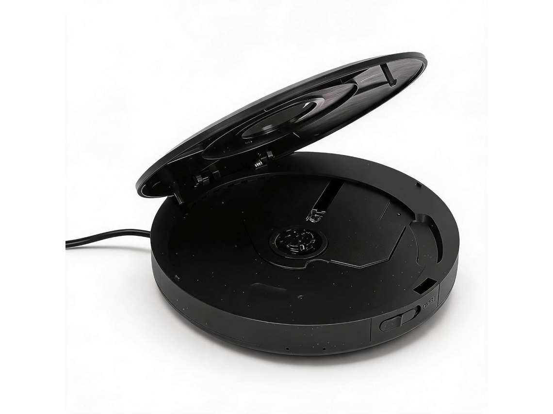 Leitor Cd Portátil Dpofirs Para Carro Com Bluetooth, Resistente A Impactos, Com Interface Usb Externa