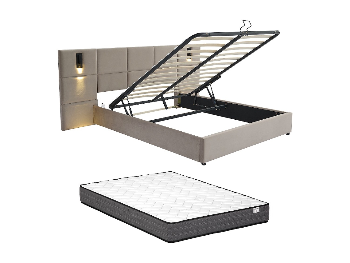 Cama Com Cofre Sareto